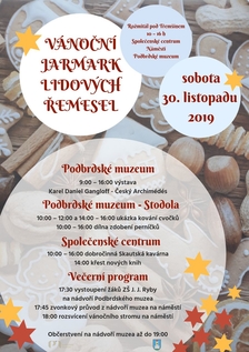 Vánoční jarmark lidových řemesel a Zahájení adventu - Podbrdské muzeum